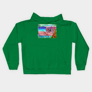 Cartoon National Flag Kids Hoodie